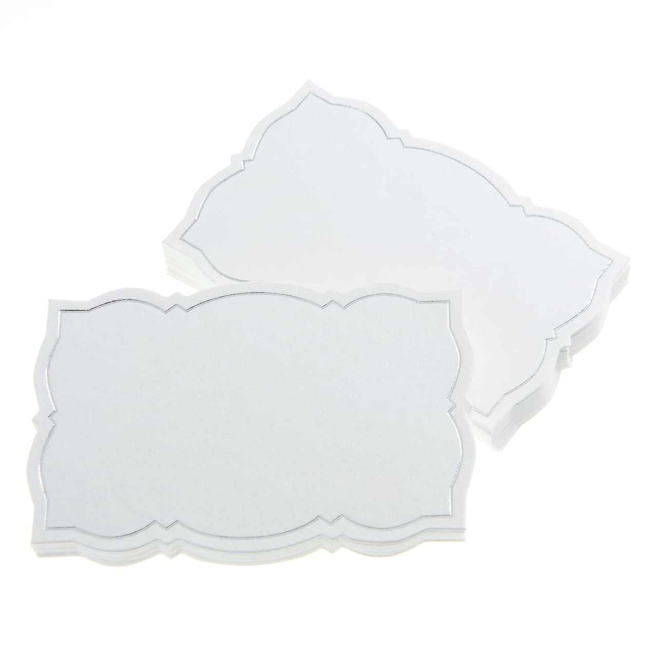 Ornate Silver Border Place Cards, 50ct. by Celebrate It™